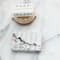 Hello Honey® 5.25" Black & Beige Mélange Marble Soap Dish